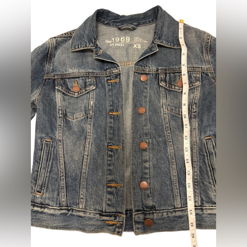 Gap 1969 Vintage Classic Denim Jean Jacket Medium Wash Size XS - Picture 4 of 4